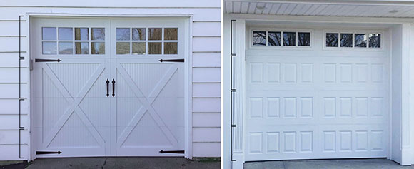 graphics showing different sized panels on doors
