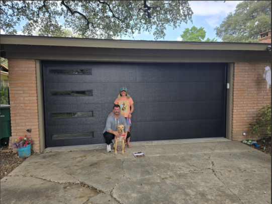 🐾 Stella Strikes Again: How Our Shop Dog Helped Close Another Garage Door Sale